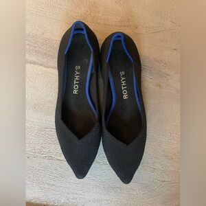 ROTHYS THE POINT flats in Black